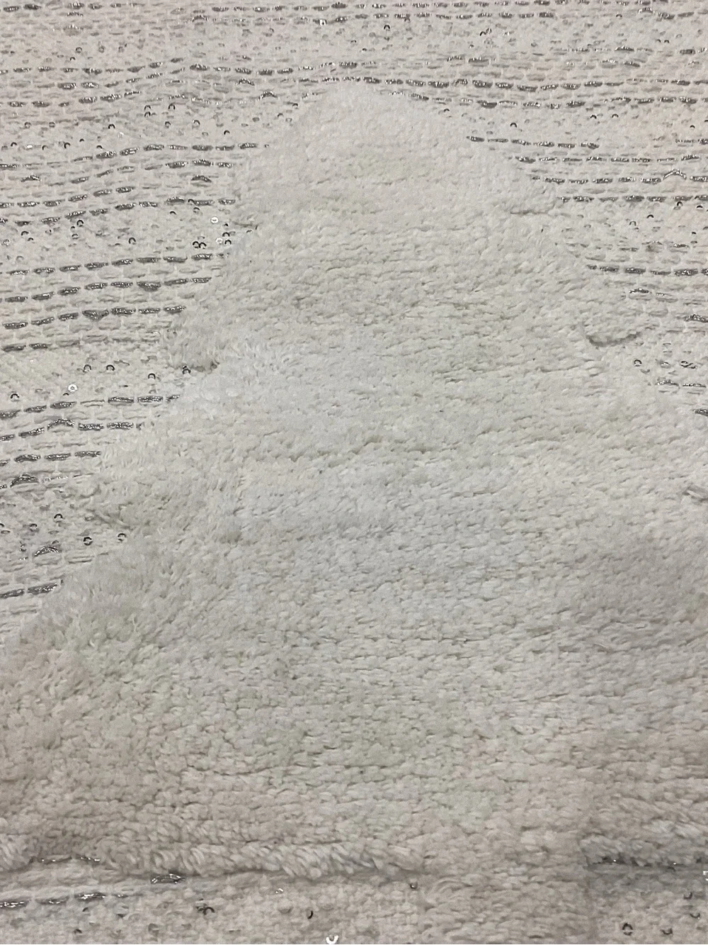 Luxe Cream Textured Decorative Throw